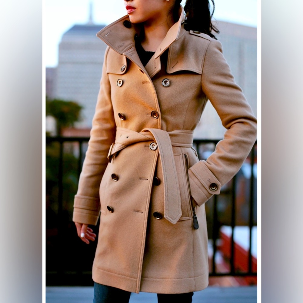 Burberry Brit Daylesmoore Wool Trench Coat